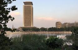 شاهد... إضاءة مبنى وزارة الخارجية المصرية بكلمة "أفريقيا"