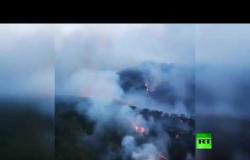 حرائق هائلة تلتهم أجزاء من غابات في تركيا
