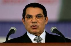 زين العابدين بن علي ينعى الرئيس التونسي الراحل