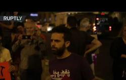 تظاهرة أمام منزل نتنياهو احتجاجا على هدم الجيش الإسرائيلي منازل فلسطينية في القدس