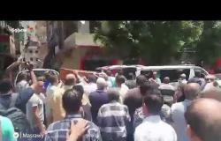 زحام مروري بسبب تشييع جنازة شقيق "فاروق جعفر"