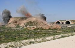 انفجار في مطار الشعيرات بسوريا