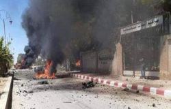 شاهد : انفجار سيارة مفخخة في بلدة القحطانية بريف الحسكة