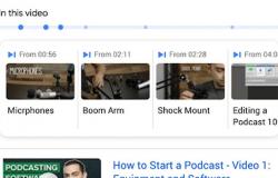جوجل تبرز اللحظات المهمة في مقاطع الفيديو ضمن محرك البحث