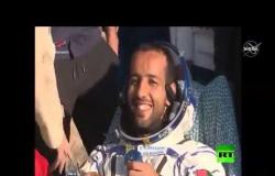 لحظة خروج رائد الفضاء الإماراتي من كبسولة "سويوز"