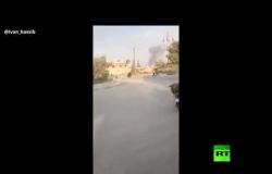 فيديو من رأس العين يوثق بدء القصف التركي