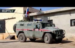الشرطة العسكرية الروسية تدخل مدينة كوباني شرق الفرات شمالي سوريا
