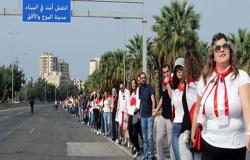 بالفيديو : لبنان.. الاحتجاجات تتواصل بسلسلة بشرية من الجنوب للشمال