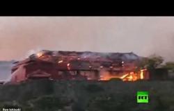 حريق هائل يدمر قلعة تاريخية في اليابان