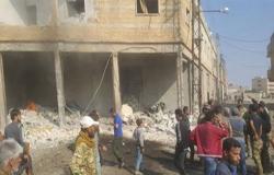 بالفيديو : انفجار سيارة مفخخة وسط مدينة تل أبيض السورية