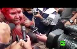 بوليفيا.. متظاهرون يهاجمون عمدة ويجبرونها على الاستقالة