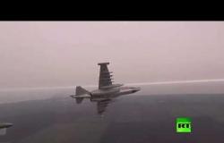 شاهد.. طائرات سو-25 تستهدف عدوا افتراضيا
