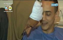 واحد من الناس ينجح في انهاء معاناة الشاب أحمد عبدالتواب بعد تعرضه لحادث اليم