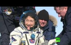 رائدة الفضاء الأمريكية على الأرض بعد أطول مدة بقاء امرأة على المحطة الفضائية الدولية