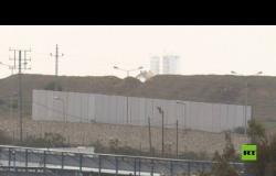 لقطات لتشييد الجدار المصري على الحدود مع غزة