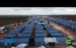 لقطات جوية لمخيمات اللاجئين في إدلب