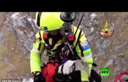 إنقاذ امرأة وكلبها تاها في الجبال