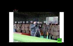 تلفزيون كوريا الشمالية تبث لقاطات من مناورات عسكرية بحضور الزعيم كيم جونغ أون