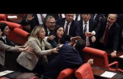 بسبب إدلب.. عراك في البرلمان التركي بين مؤيدي ومعارضي أردوغان