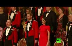الأمير هاري في آخر مهامه الرسمية.. وحضور لافت لميغان بالأحمر