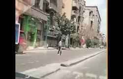 محلات مغلقة بشارع قصر العيني تنفيذآ لقرار حظر "كورونا”