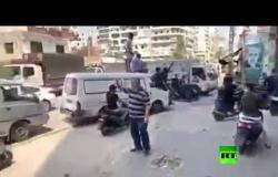احتجاج بالسيارات ضد ارتفاع الأسعار في بيروت