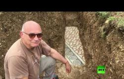 اكتشاف فسيفساء رومانية محفوظة بشكل جيد تحت كرم عنب في إيطاليا