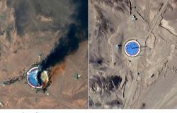 بعد أضخم انفجار بإيران.. شاهد صورًا من الفضاء تكشف ما حدث