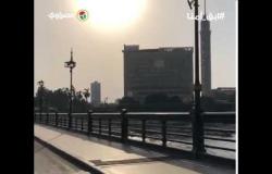 كوبري قصر النيل والكورنيش بدون مواطنين في عيد الأضحي