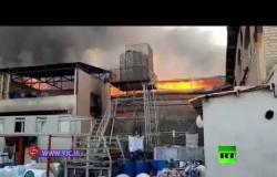 اندلاع حرائق غامضة في مدينة صناعية ومركب تجاري في إيران