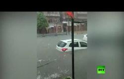 شاهد.. فيضانات عارمة تجتاج مدينة هندية