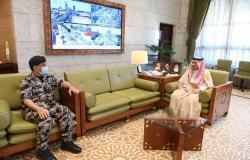 أمير الرياض يستقبل العتيبي بمناسبة تكليفه قائداً لقوات أمن منشآت المنطقة