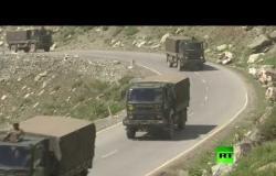 إرسال قافلة عسكرية هندية إلى الحدود على خلفية مناورات صينية