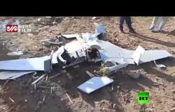سقوط طائرة مسيرة مجهولة الهوية داخل الأراضي الإيرانية عند الحدود مع أذربيجان