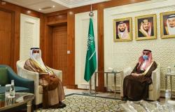 "ابن فرحان" يستقبل أمين عام مجلس التعاون الخليجي ويبحثان تعزيز العمل الخليجي