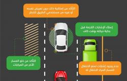 "المرور السعودي" يكشف طريقة الانتقال السليم من مسار لآخر على الطرقات
