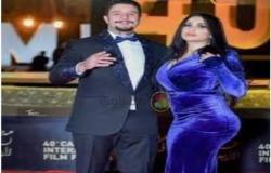 أحمد الفيشاوي وزوجته يخطفان الأنظار بلوك مختلف في مهرجان القاهرة
