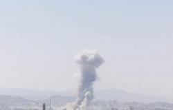 شاهد.. طائرات التحالف تستهدف مخازن وقود صواريخ بالستية لمليشيا الحوثي الإرهابية