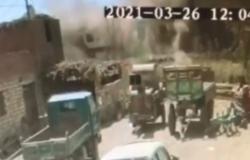 انفجار وركام هائل.. شاهد من مصر: لحظة وقوع "تصادم قطاري سوهاج"