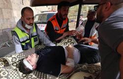 اعتداء همجي على المصلين بالأقصى يوثقه الهلال الأحمر الفلسطيني بـ 175 إصابة