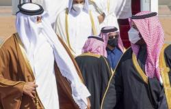 ولي العهد السعودي يستقبل أمير قطر في جدة.. فيديو وصور