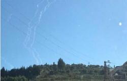 اطلاق 4 صواريخ من جنوب لبنان باتجاه الجليل الغربي .. بالفيديو