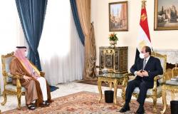"تركي آل الشيخ" ينقل تحيات القيادة للرئيس المصري