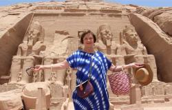 ماشا مريل تزور معبد أبوسمبل.. الفنانة الفرنسية: «حلمي تحقق»