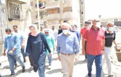 محافظ بورسعيد يتفقد أعمال التطوير الجارية بمنطقة فاطمة الزهراء بحي الضواحي