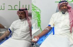 ماجد عبد الله وياسر المسحل يشاركان في حملة "امنح حياة " للتبرع بالدم