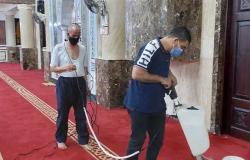 قبل عيد الأضحى.. تعقيم وتنظيف مساجد الإسكندرية (صور)