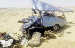 بالأسماء..إصابة 7 أشخاص في حادث تصادم بطريق الصعيد الغربي في المنيا