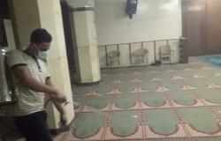 تطهير وتعقيم المساجد استعدادًا لصلاة الجمعة في شمال سيناء