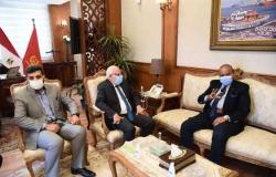 محافظ بورسعيد يستقبل مساعد وزير التموين